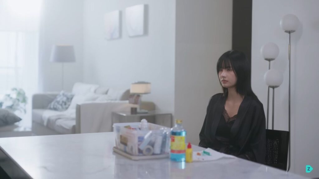 Final moment from Mate The Series, a Thai GL Series, showing the emotional aftermath of toxic love in Thai GL dramas.
