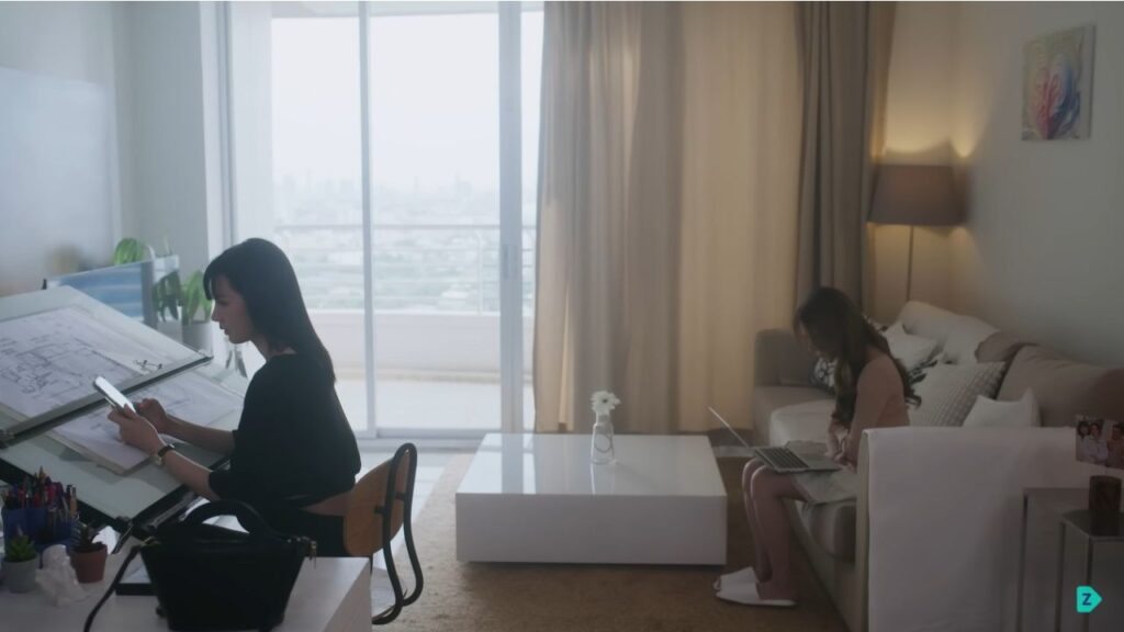Gen and Aoey in Mate the Series facing the question of trauma bonding versus true love.