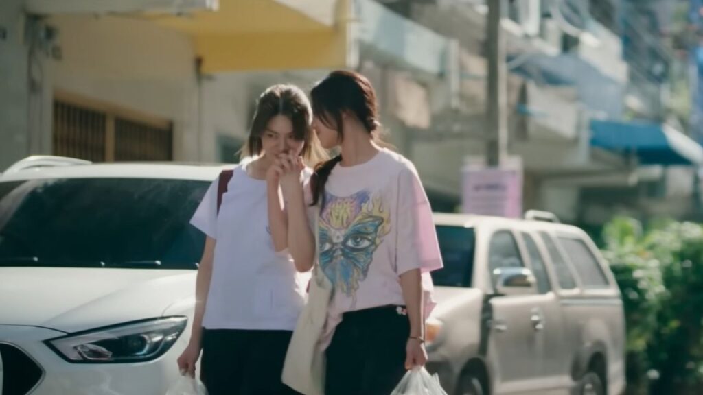 Tender moment of healing and trust in GL dramas by Chao Planoy, from US adaptation.