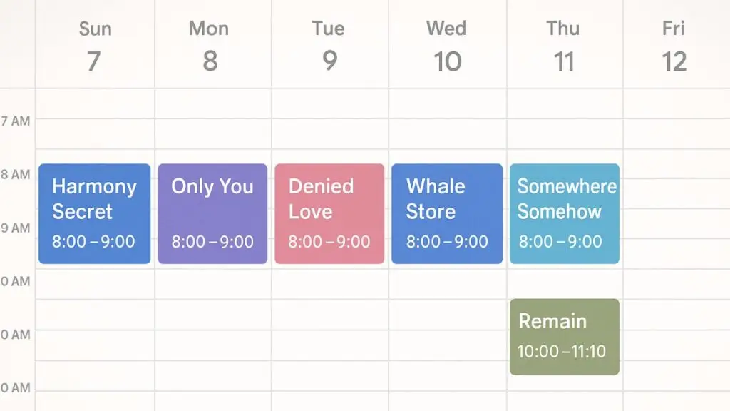 Thai GL fan organizing weekly plans around new episode releases.