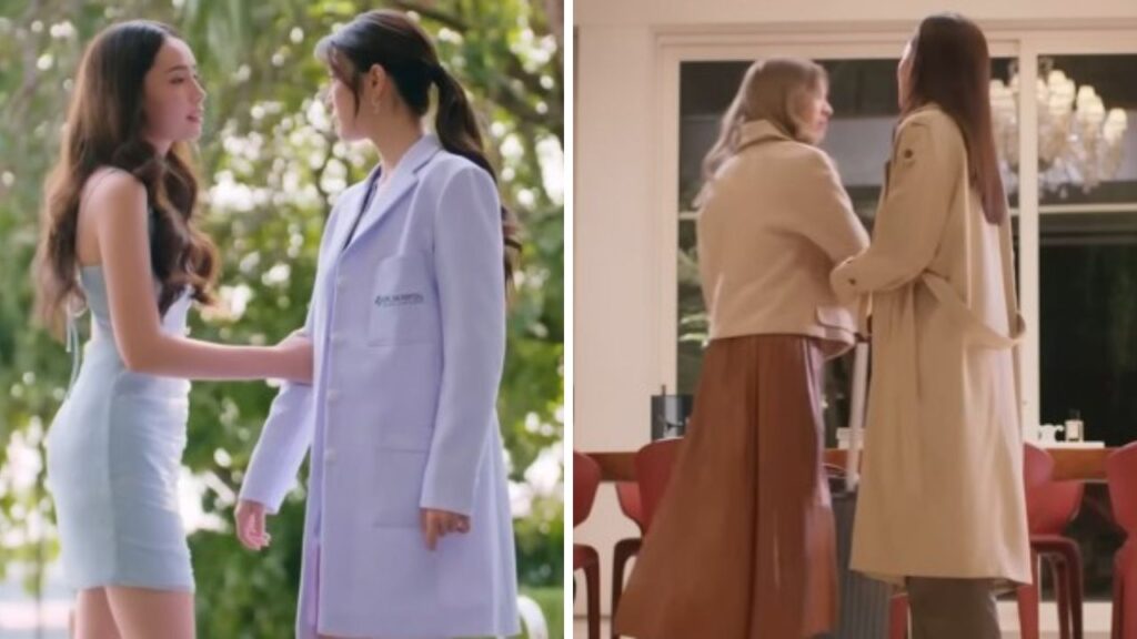 Shot of main characters from The Secret of Us and Poisonous Love, symbolizing unity in the Thai GL Multiverse.