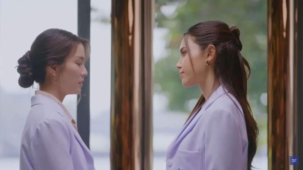 Reflective moment from Poisonous Love, a Thai GL series showing emotional depth in the Thai GL Multiverse.